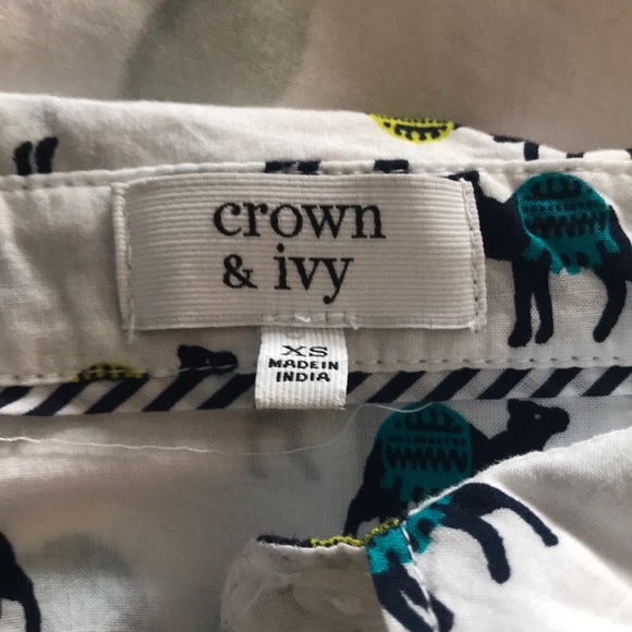crown & ivy camel button down - Picture 2 of 2